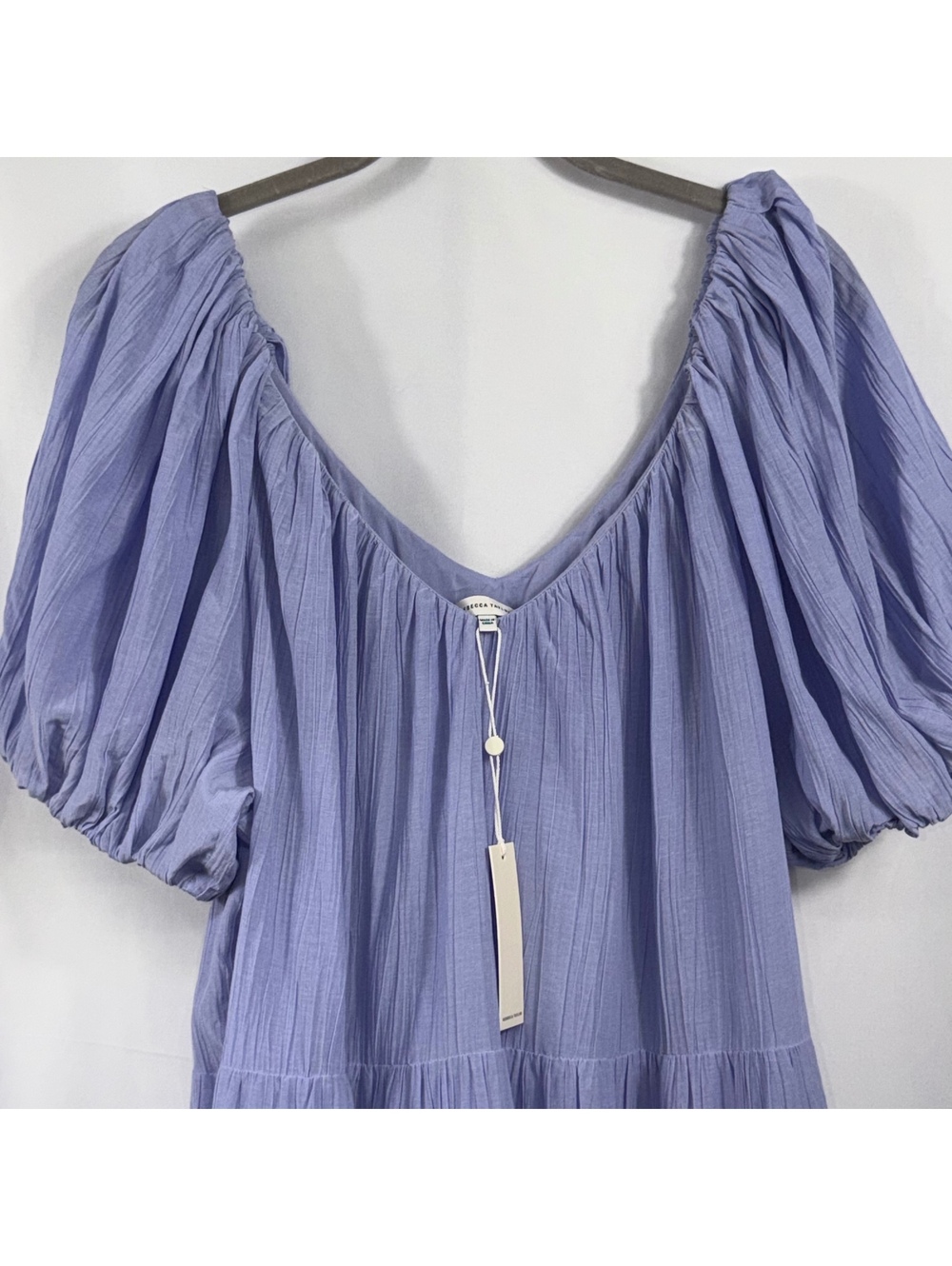 Rebecca Taylor Textured Silk Tiered Dress XL NWT - Picture 4 of 11